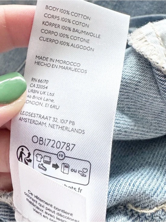 Free People Oslo Light Blue Wide-Leg High-Waist Jogger Jeans - Picture 13 of 14